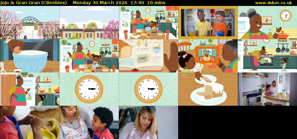 JoJo & Gran Gran (CBeebies) Monday 30 March 2026 17:40 - 17:50