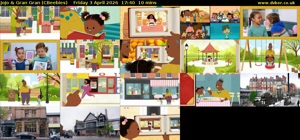 JoJo & Gran Gran (CBeebies) Friday 3 April 2026 17:40 - 17:50