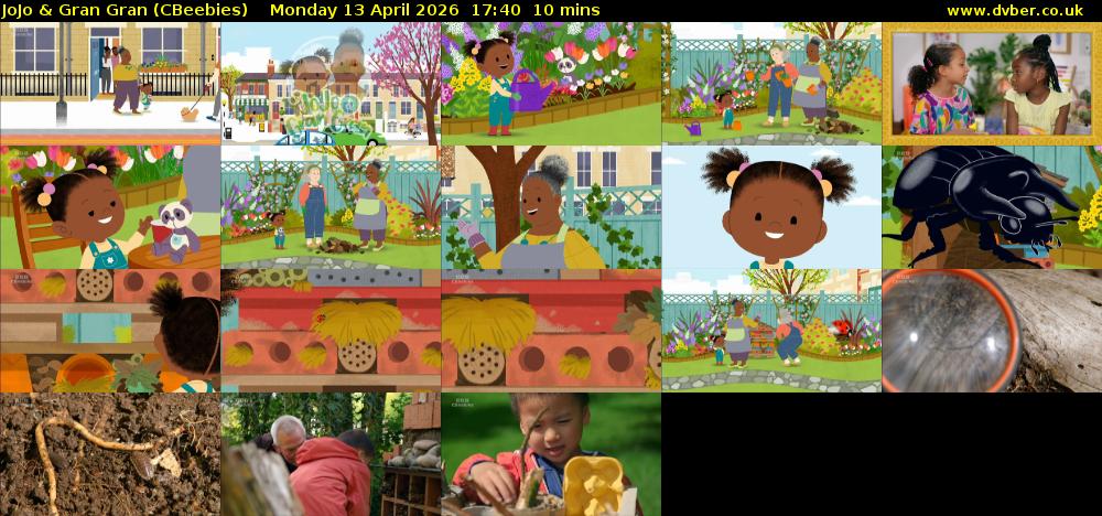 JoJo & Gran Gran (CBeebies) Monday 13 April 2026 17:40 - 17:50