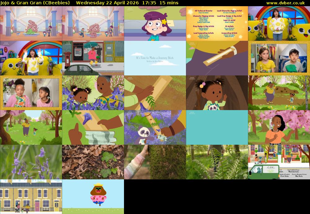 JoJo & Gran Gran (CBeebies) Wednesday 22 April 2026 17:35 - 17:50
