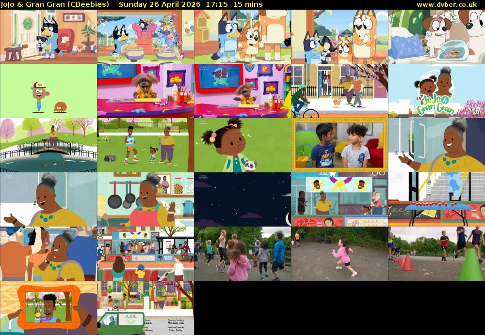 JoJo & Gran Gran (CBeebies) Sunday 26 April 2026 17:15 - 17:30
