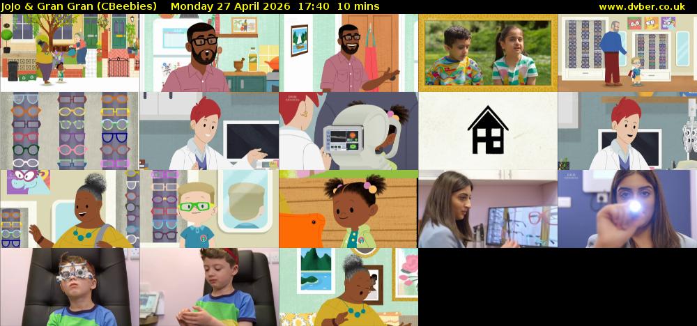 JoJo & Gran Gran (CBeebies) Monday 27 April 2026 17:40 - 17:50