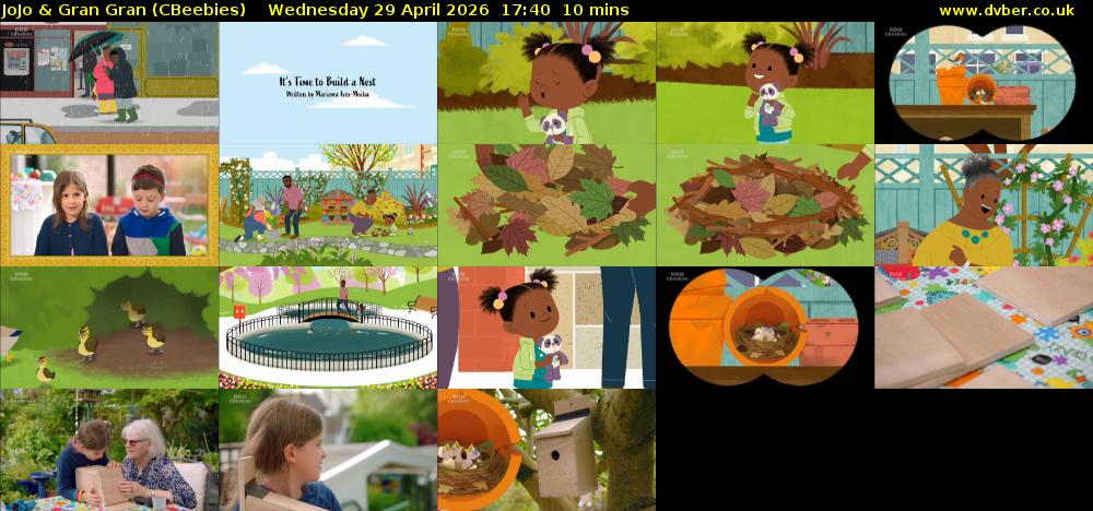 JoJo & Gran Gran (CBeebies) Wednesday 29 April 2026 17:40 - 17:50