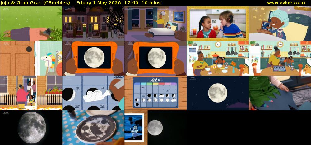 JoJo & Gran Gran (CBeebies) Friday 1 May 2026 17:40 - 17:50
