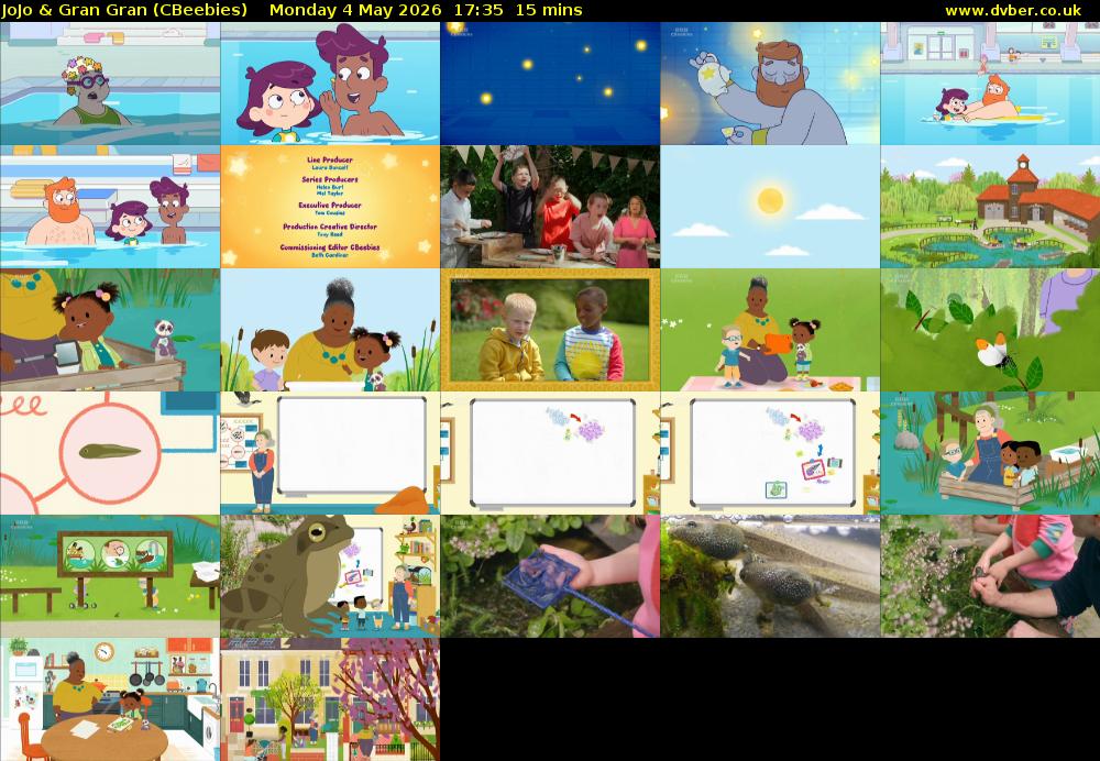 JoJo & Gran Gran (CBeebies) Monday 4 May 2026 17:35 - 17:50