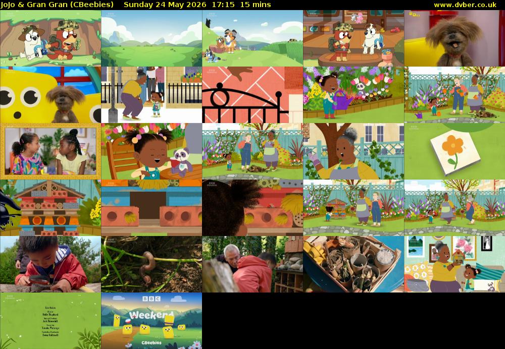 JoJo & Gran Gran (CBeebies) Sunday 24 May 2026 17:15 - 17:30