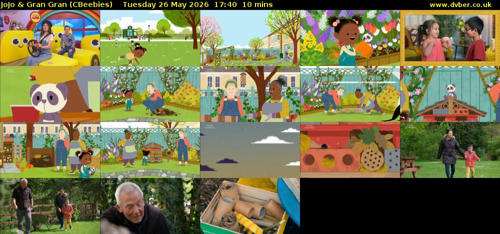 JoJo & Gran Gran (CBeebies) Tuesday 26 May 2026 17:40 - 17:50