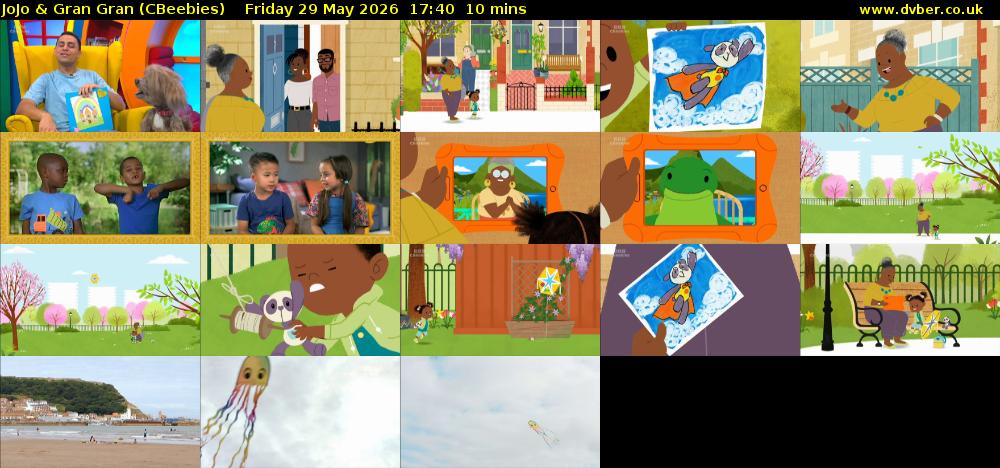 JoJo & Gran Gran (CBeebies) Friday 29 May 2026 17:40 - 17:50