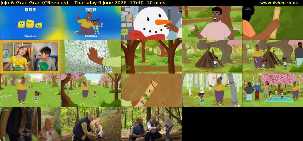 JoJo & Gran Gran (CBeebies) Thursday 4 June 2026 17:40 - 17:50