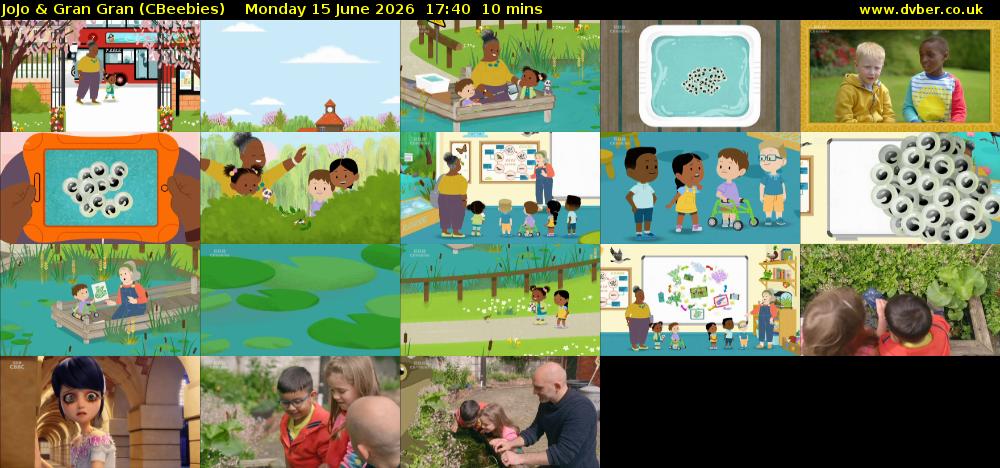 JoJo & Gran Gran (CBeebies) Monday 15 June 2026 17:40 - 17:50