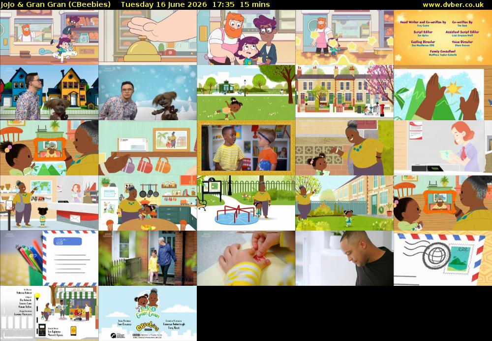 JoJo & Gran Gran (CBeebies) Tuesday 16 June 2026 17:35 - 17:50