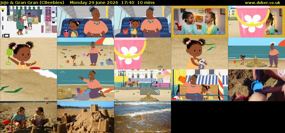 JoJo & Gran Gran (CBeebies) Monday 29 June 2026 17:40 - 17:50