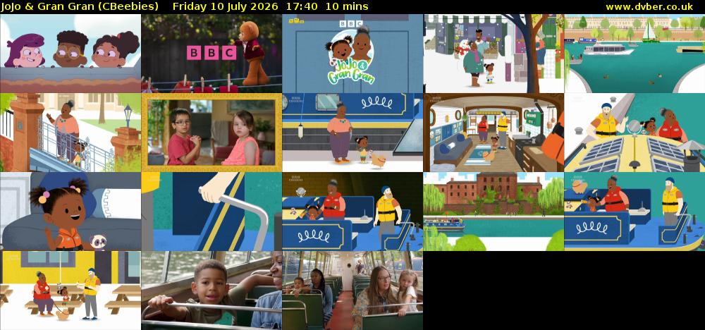 JoJo & Gran Gran (CBeebies) Friday 10 July 2026 17:40 - 17:50