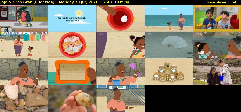 JoJo & Gran Gran (CBeebies) Monday 20 July 2026 17:40 - 17:50