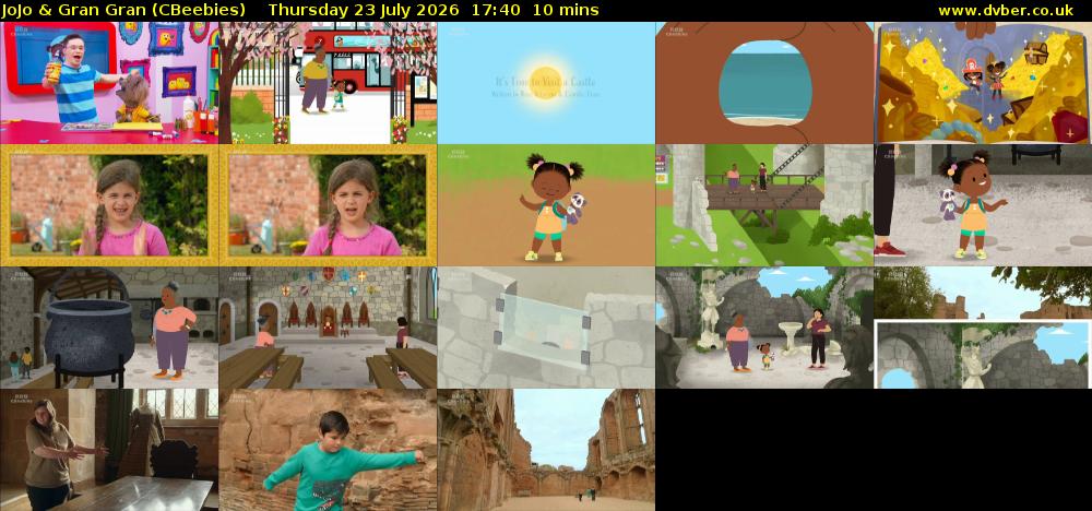 JoJo & Gran Gran (CBeebies) Thursday 23 July 2026 17:40 - 17:50