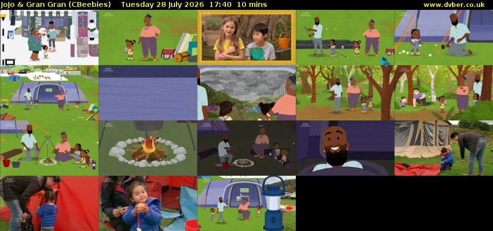 JoJo & Gran Gran (CBeebies) Tuesday 28 July 2026 17:40 - 17:50