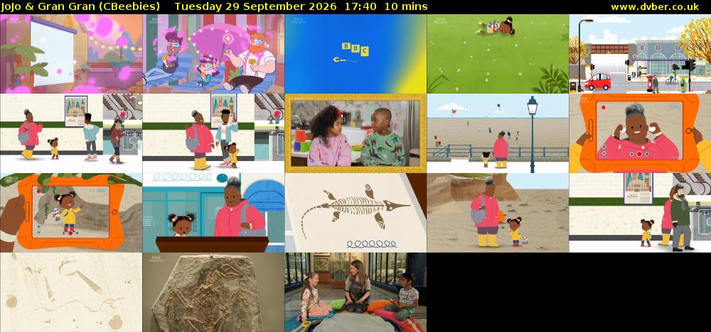 JoJo & Gran Gran (CBeebies) Tuesday 29 September 2026 17:40 - 17:50