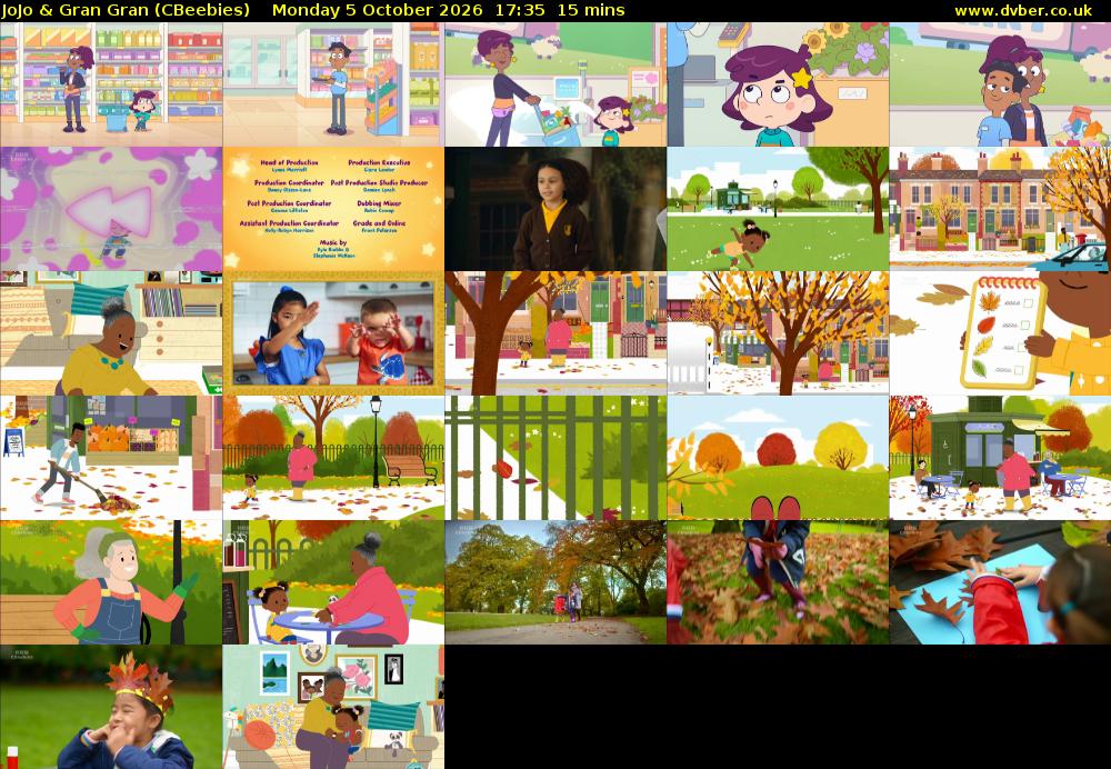 JoJo & Gran Gran (CBeebies) Monday 5 October 2026 17:35 - 17:50