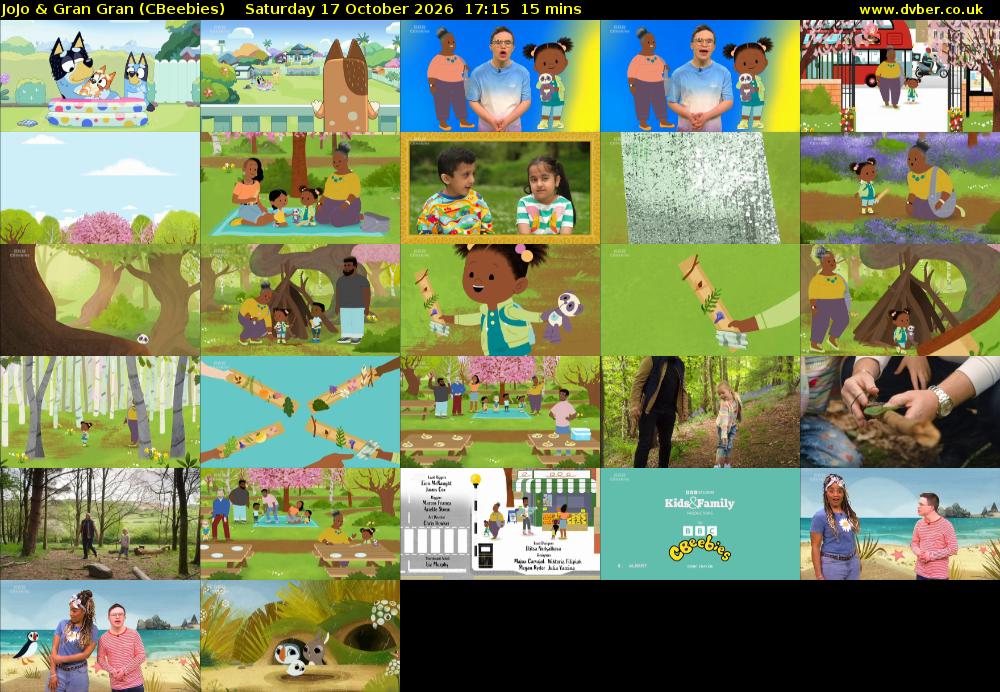 JoJo & Gran Gran (CBeebies) Saturday 17 October 2026 17:15 - 17:30