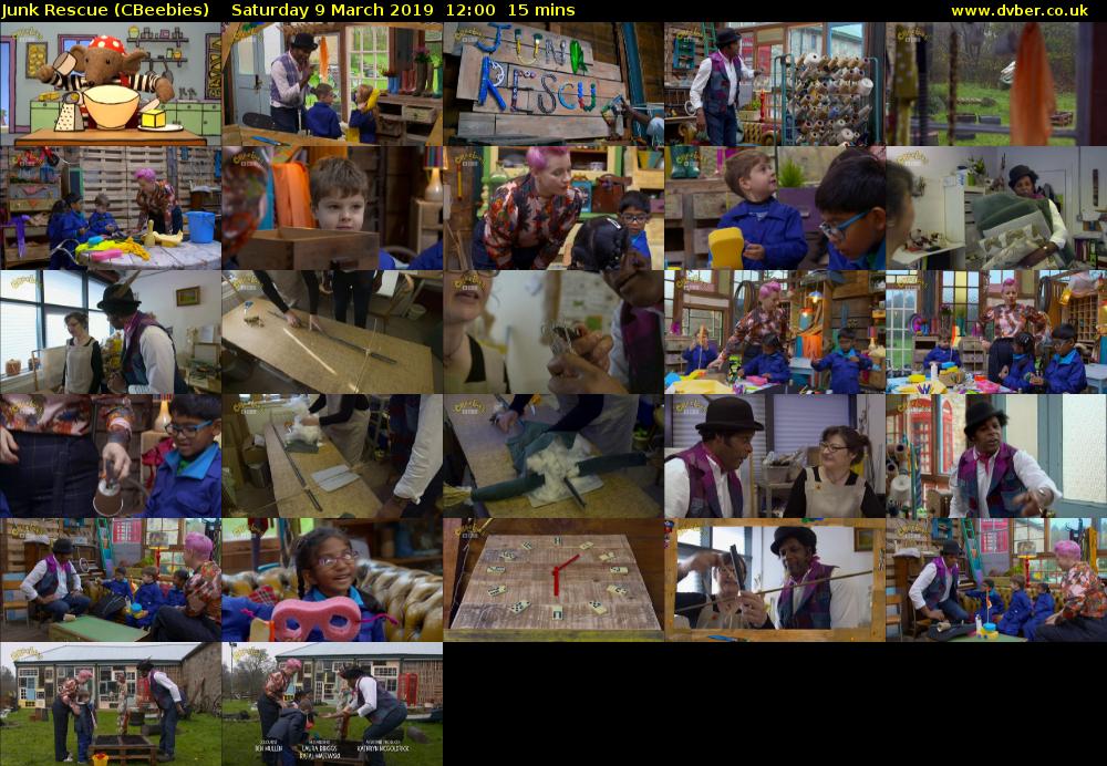 Junk Rescue (CBeebies) Saturday 9 March 2019 12:00 - 12:15