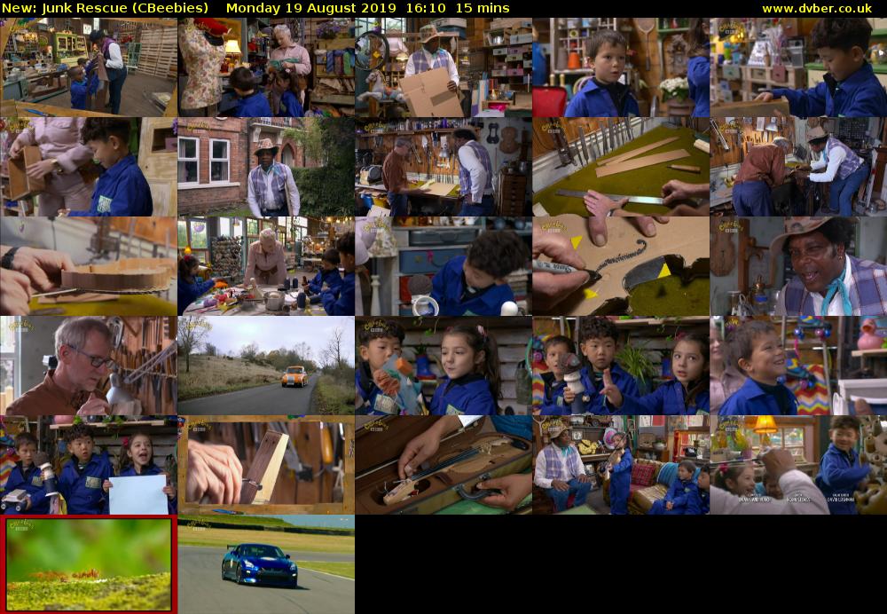 Junk Rescue (CBeebies) Monday 19 August 2019 16:10 - 16:25