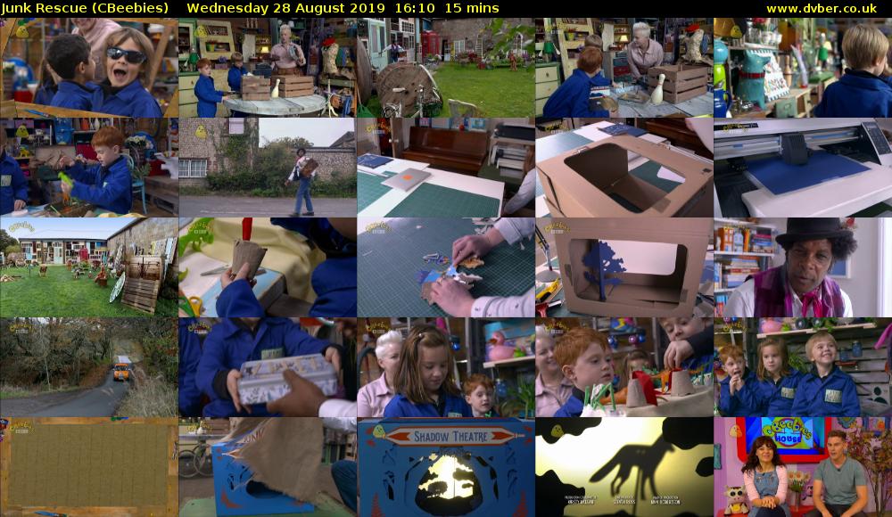 Junk Rescue (CBeebies) Wednesday 28 August 2019 16:10 - 16:25