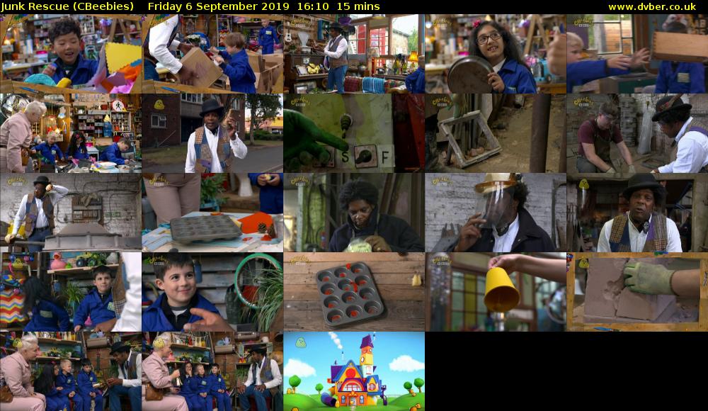 Junk Rescue (CBeebies) Friday 6 September 2019 16:10 - 16:25