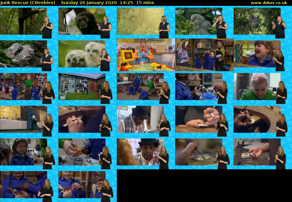 Junk Rescue (CBeebies) Sunday 26 January 2020 14:25 - 14:40