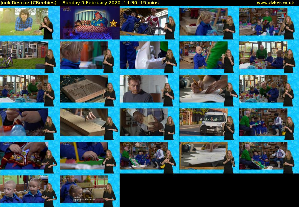 Junk Rescue (CBeebies) Sunday 9 February 2020 14:30 - 14:45