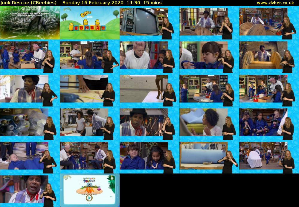 Junk Rescue (CBeebies) Sunday 16 February 2020 14:30 - 14:45