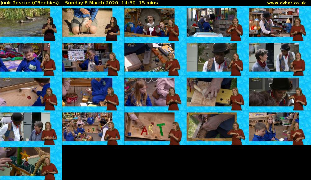 Junk Rescue (CBeebies) Sunday 8 March 2020 14:30 - 14:45