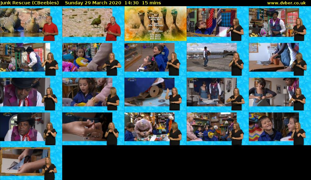 Junk Rescue (CBeebies) Sunday 29 March 2020 14:30 - 14:45
