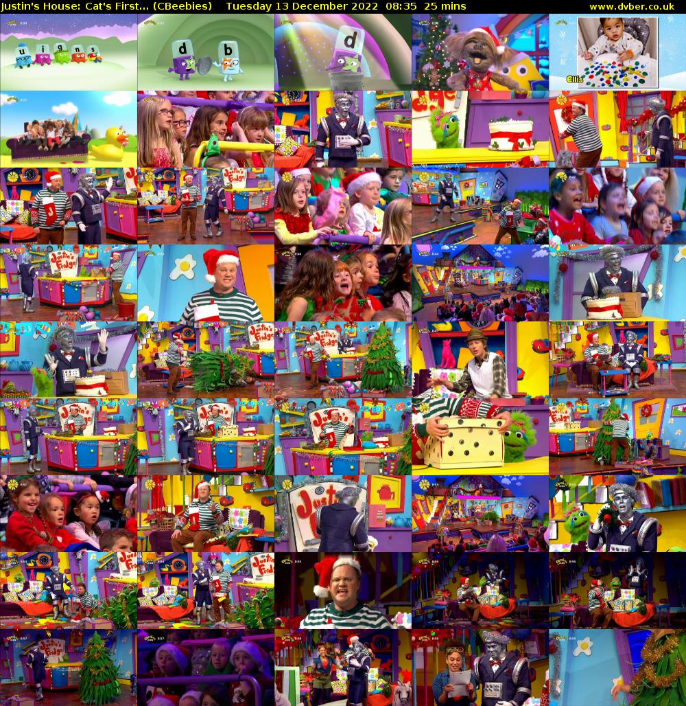 Justin's House: Cat's First... (CBeebies) Tuesday 13 December 2022 08:35 - 09:00