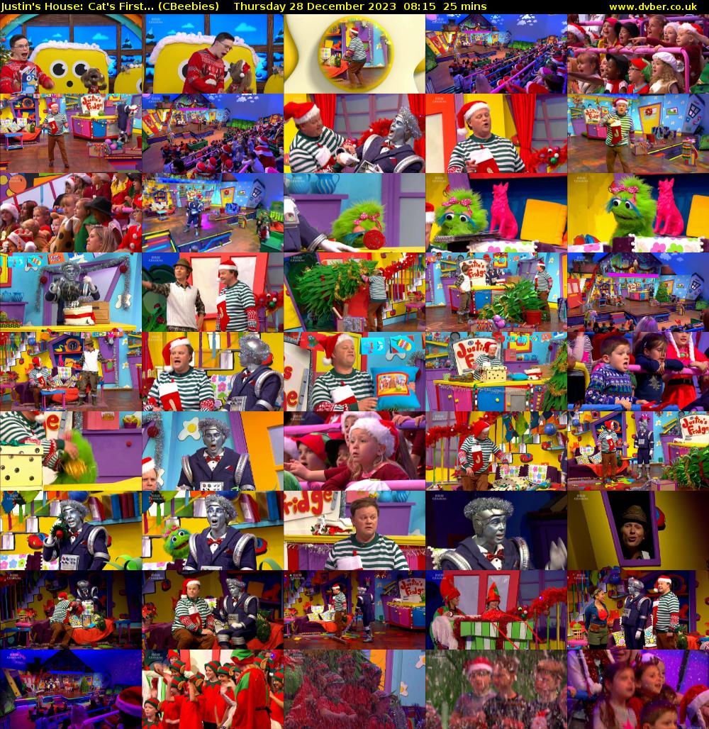 Justin's House: Cat's First... (CBeebies) Thursday 28 December 2023 08:15 - 08:40