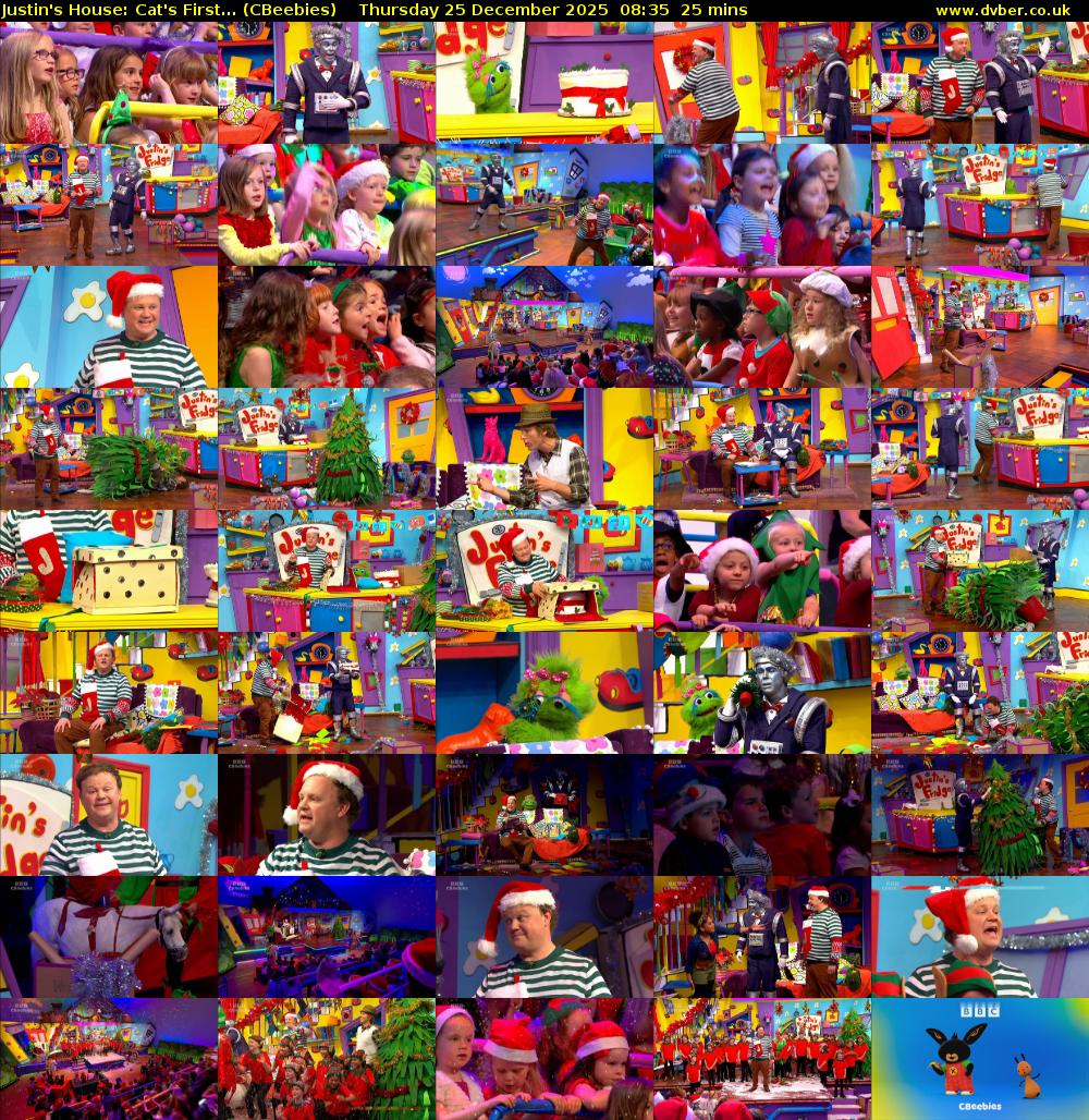 Justin's House: Cat's First... (CBeebies) Thursday 25 December 2025 08:35 - 09:00