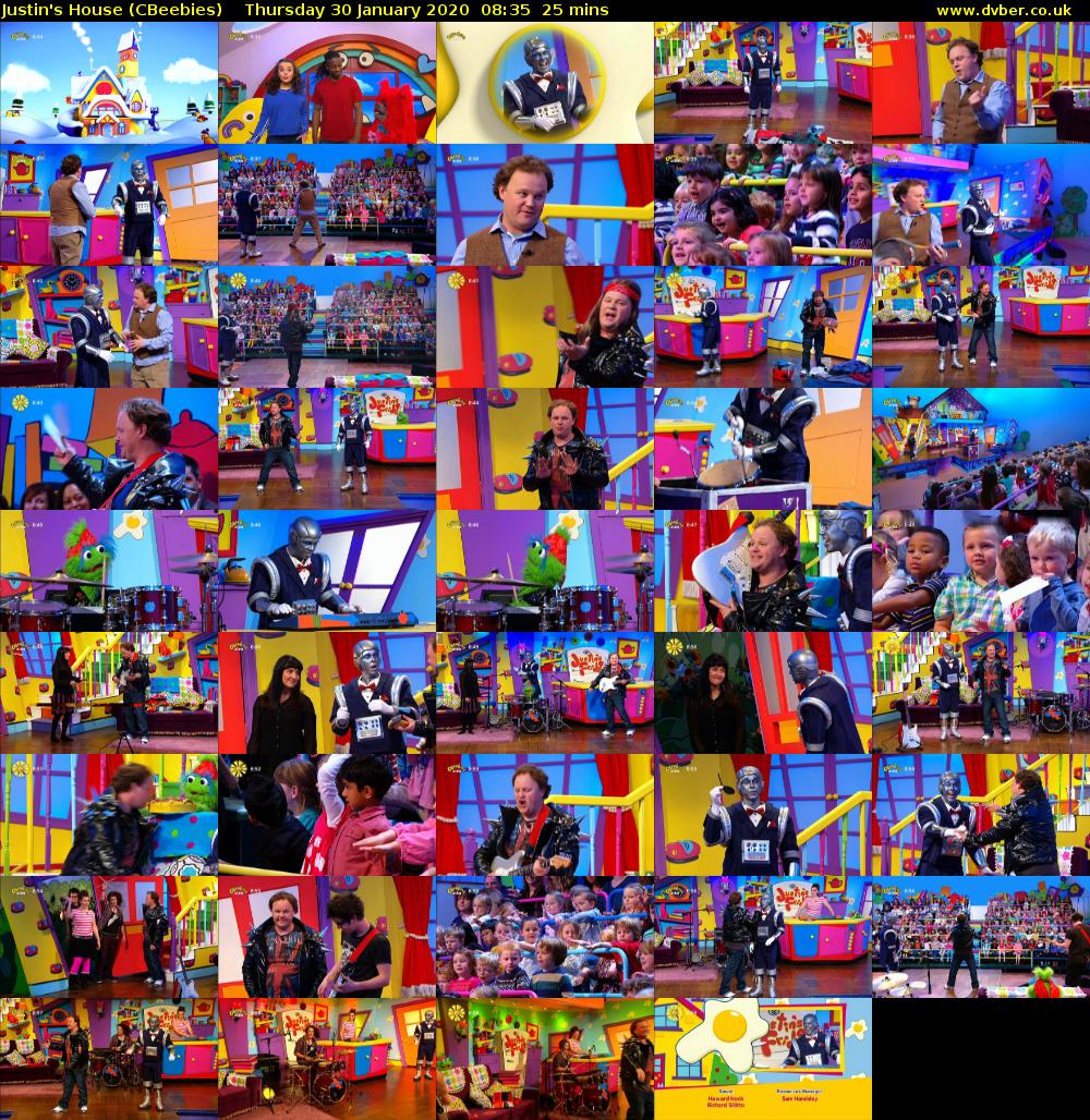 Justin's House (CBeebies) Thursday 30 January 2020 08:35 - 09:00