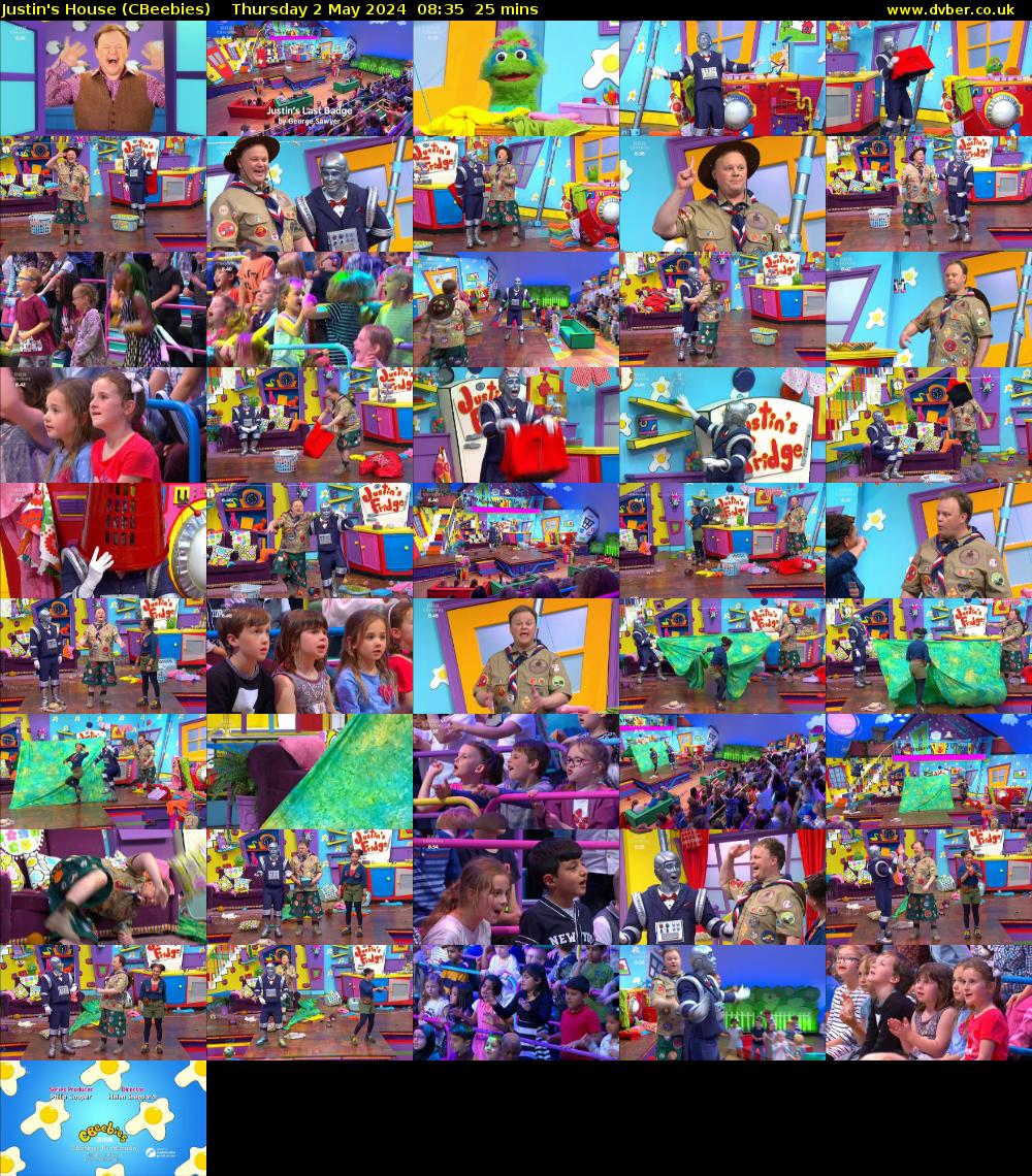 Justin's House (CBeebies) Thursday 2 May 2024 08:35 - 09:00