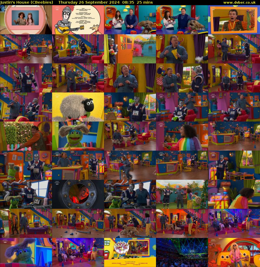 Justin's House (CBeebies) Thursday 26 September 2024 08:35 - 09:00