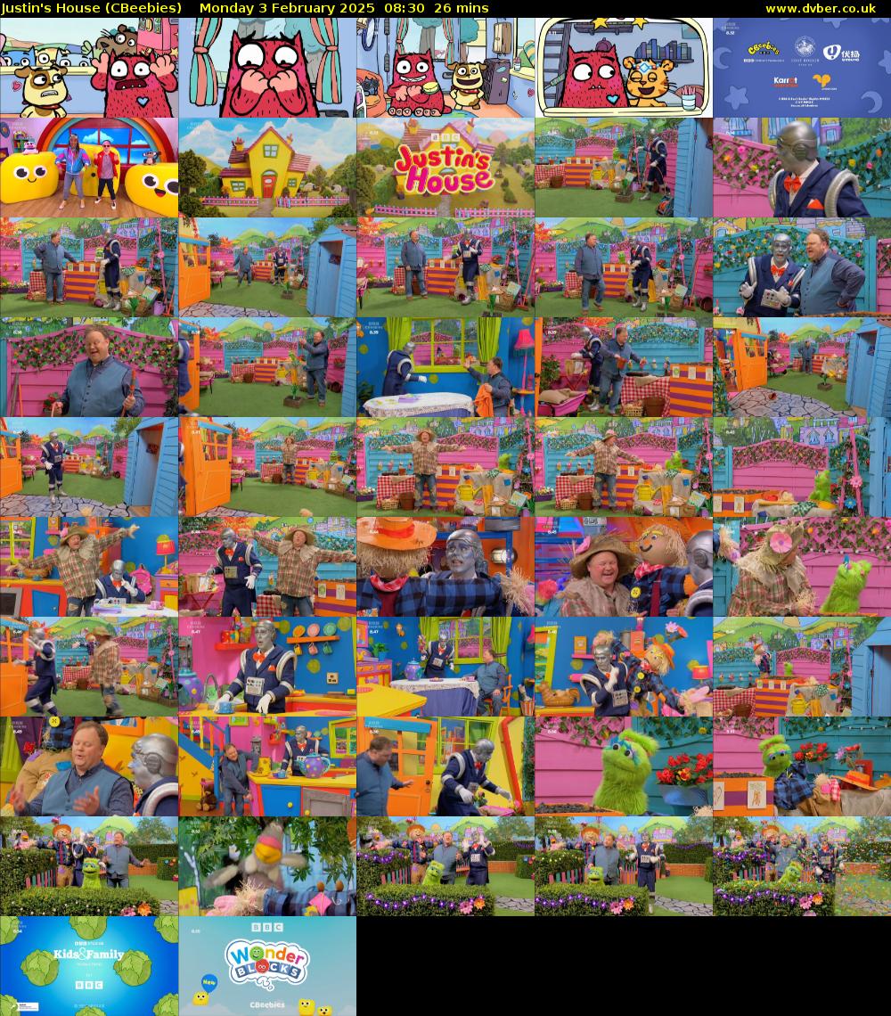 Justin's House (CBeebies) Monday 3 February 2025 08:30 - 08:56