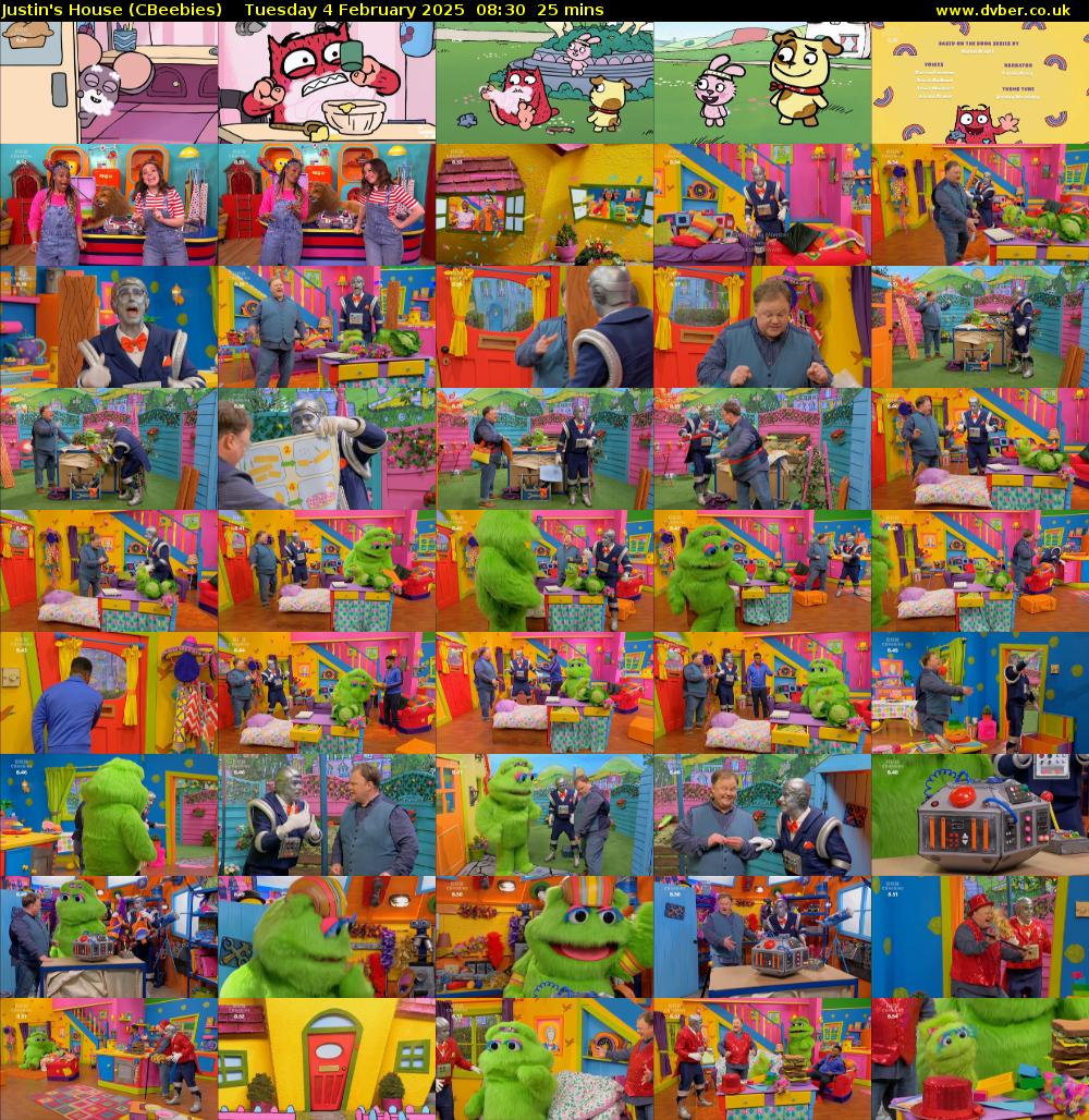 Justin's House (CBeebies) Tuesday 4 February 2025 08:30 - 08:55