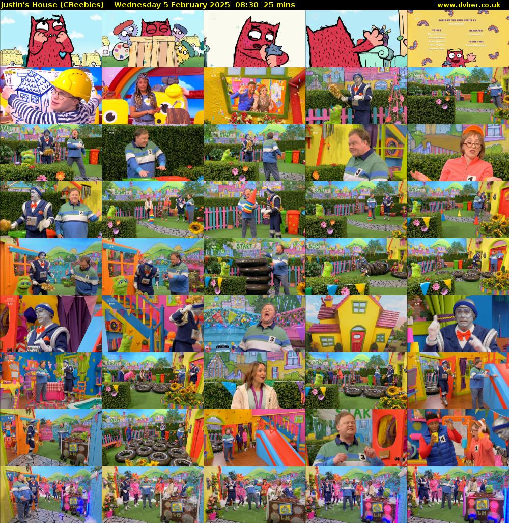 Justin's House (CBeebies) Wednesday 5 February 2025 08:30 - 08:55