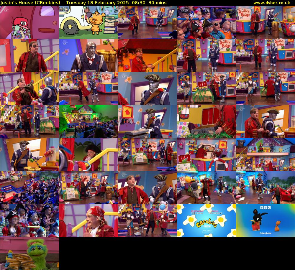 Justin's House (CBeebies) Tuesday 18 February 2025 08:30 - 09:00