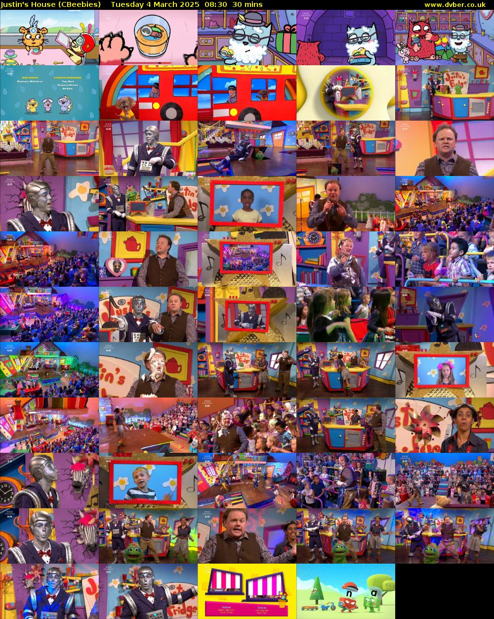 Justin's House (CBeebies) Tuesday 4 March 2025 08:30 - 09:00