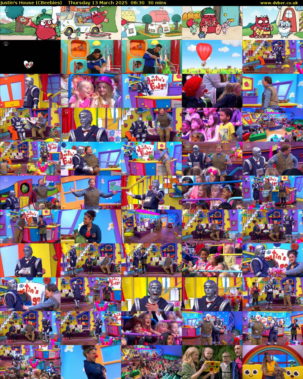 Justin's House (CBeebies) Thursday 13 March 2025 08:30 - 09:00
