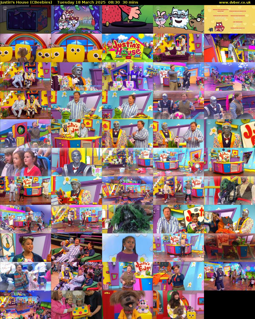 Justin's House (CBeebies) Tuesday 18 March 2025 08:30 - 09:00