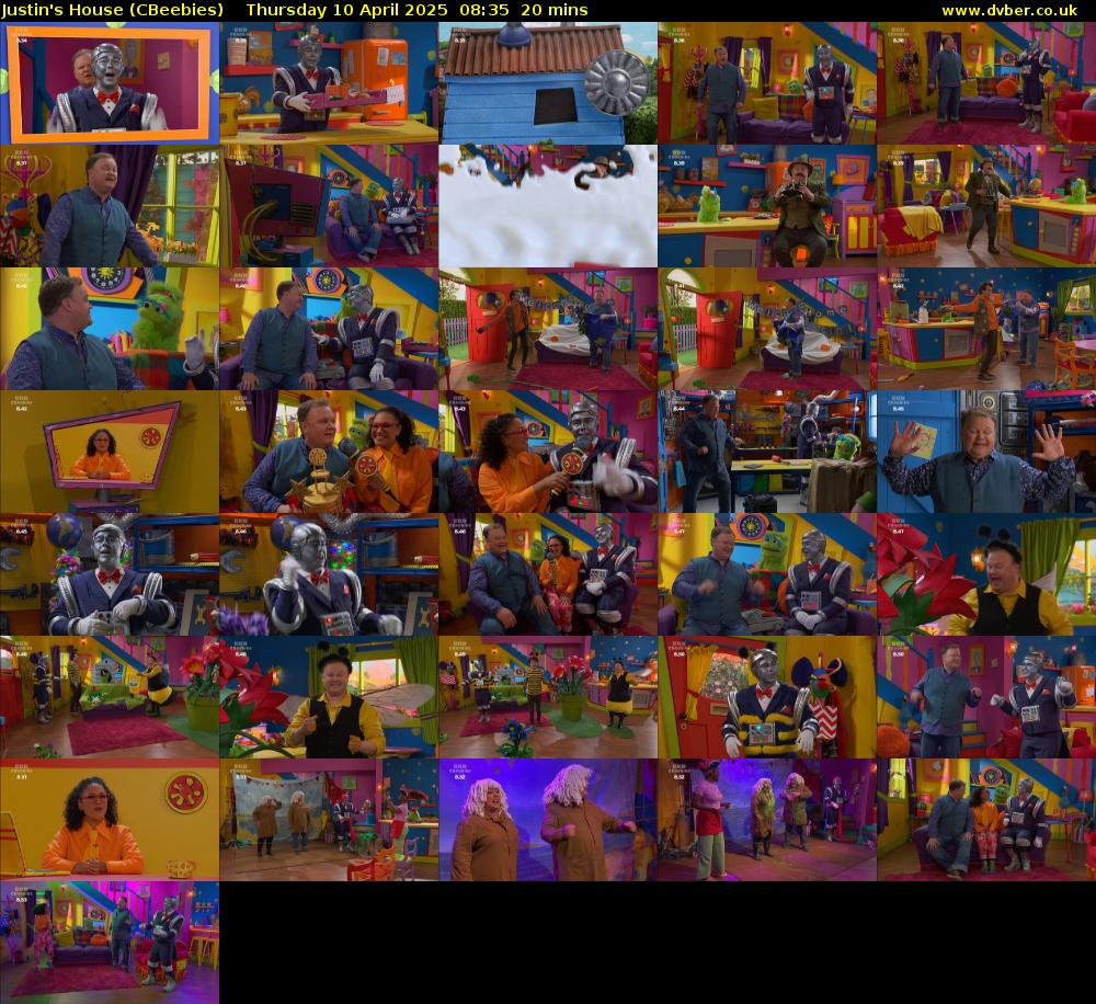 Justin's House (CBeebies) Thursday 10 April 2025 08:35 - 08:55