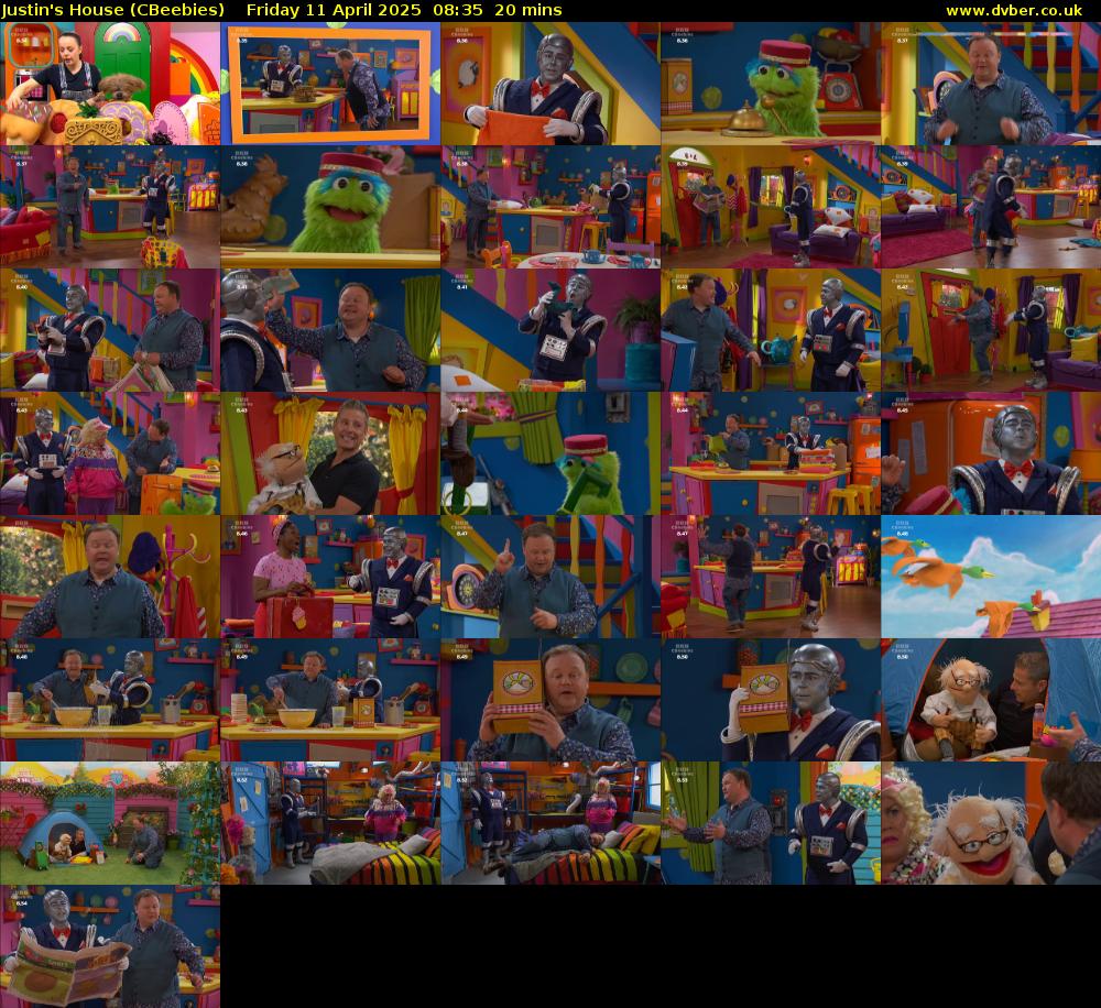 Justin's House (CBeebies) Friday 11 April 2025 08:35 - 08:55