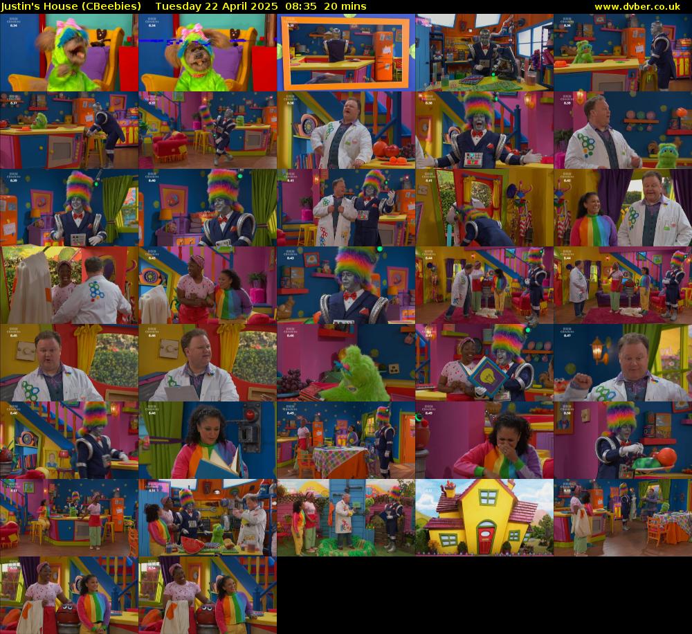 Justin's House (CBeebies) Tuesday 22 April 2025 08:35 - 08:55