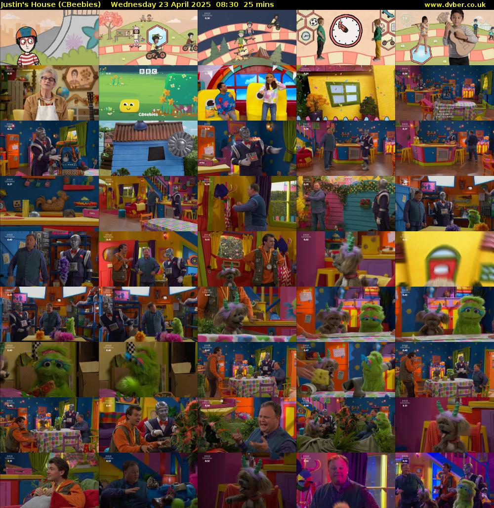 Justin's House (CBeebies) Wednesday 23 April 2025 08:30 - 08:55