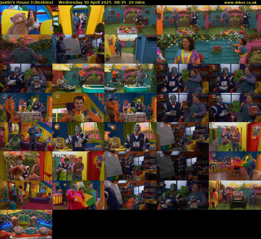 Justin's House (CBeebies) Wednesday 30 April 2025 08:35 - 08:55